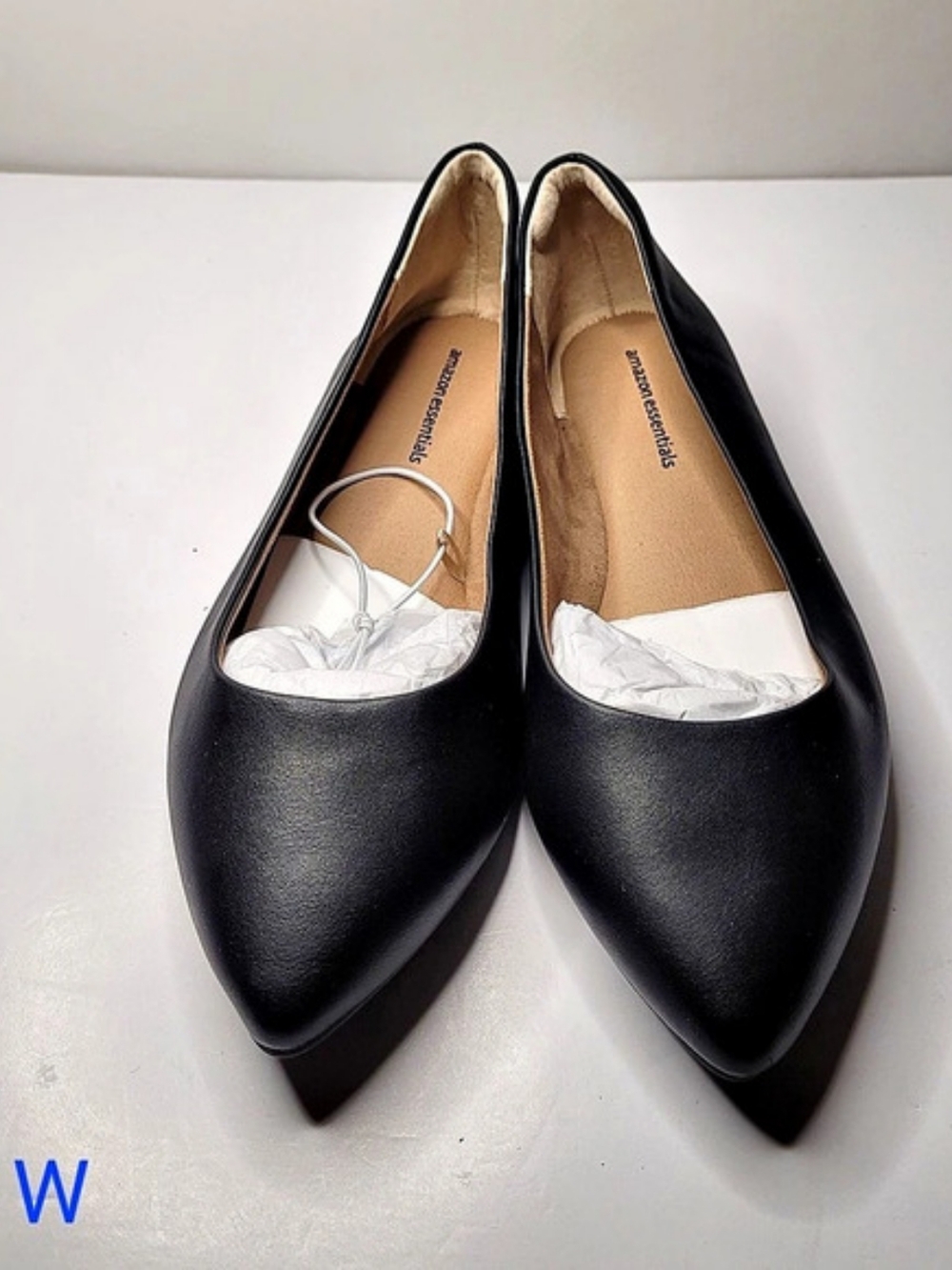 NWoB Amazon Essentials Pointed-Toe Ballet Flat Flats Black US 7.5 W